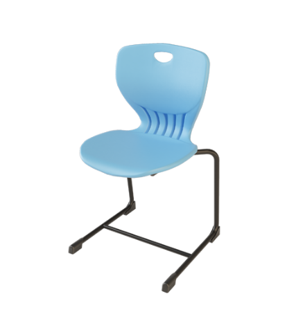 KEM081 Stackable Plastic Bow-Shaped Leg Training Chair