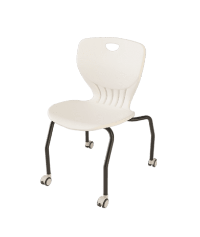 KEM084 Column Stackable Training Chair with Wheels