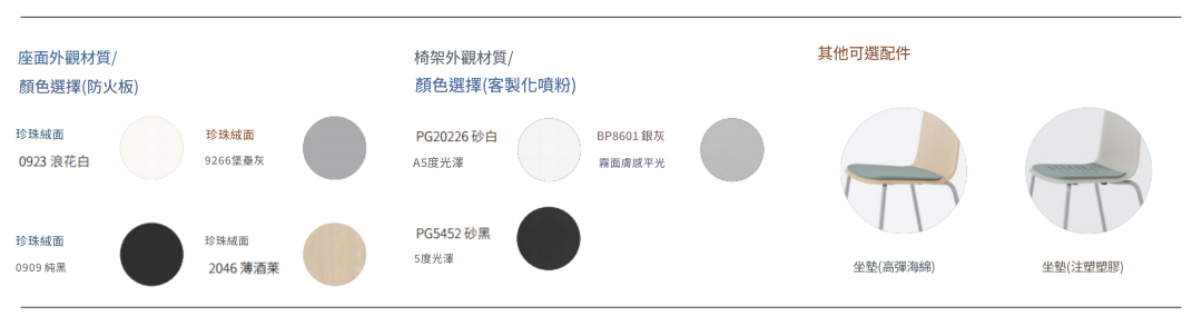 KEM087A Sedia 可堆疊四腳學生椅