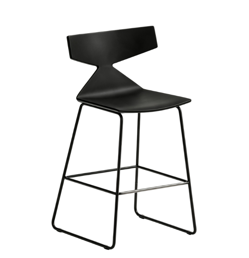 KEM111D Plate 幾何折面塑膠吧椅