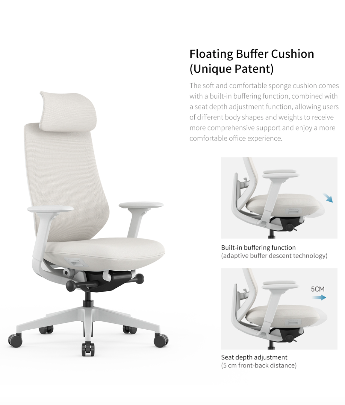 ESP001B-L Sparta 3 中背人體工學辦公椅電腦椅