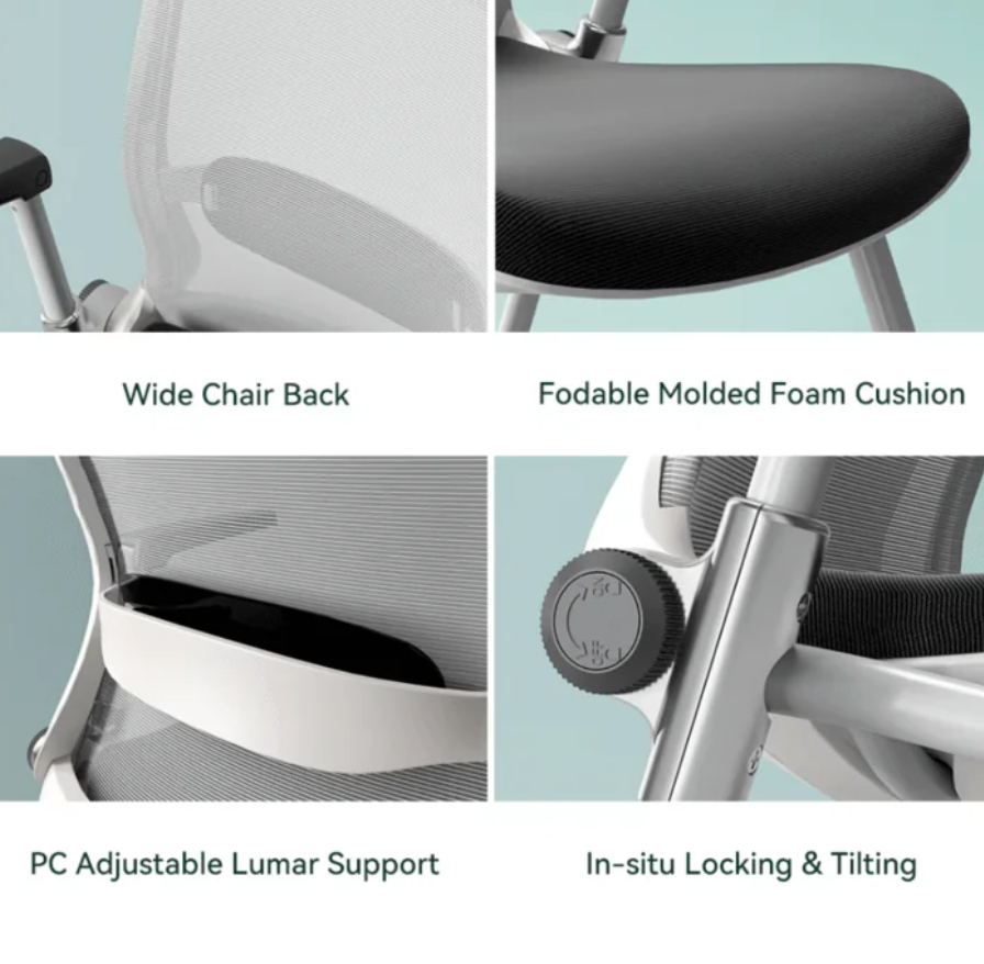 KH-002 VESNO Stackable Advanced Ergonomic Pulley Training Chair with Writing Board