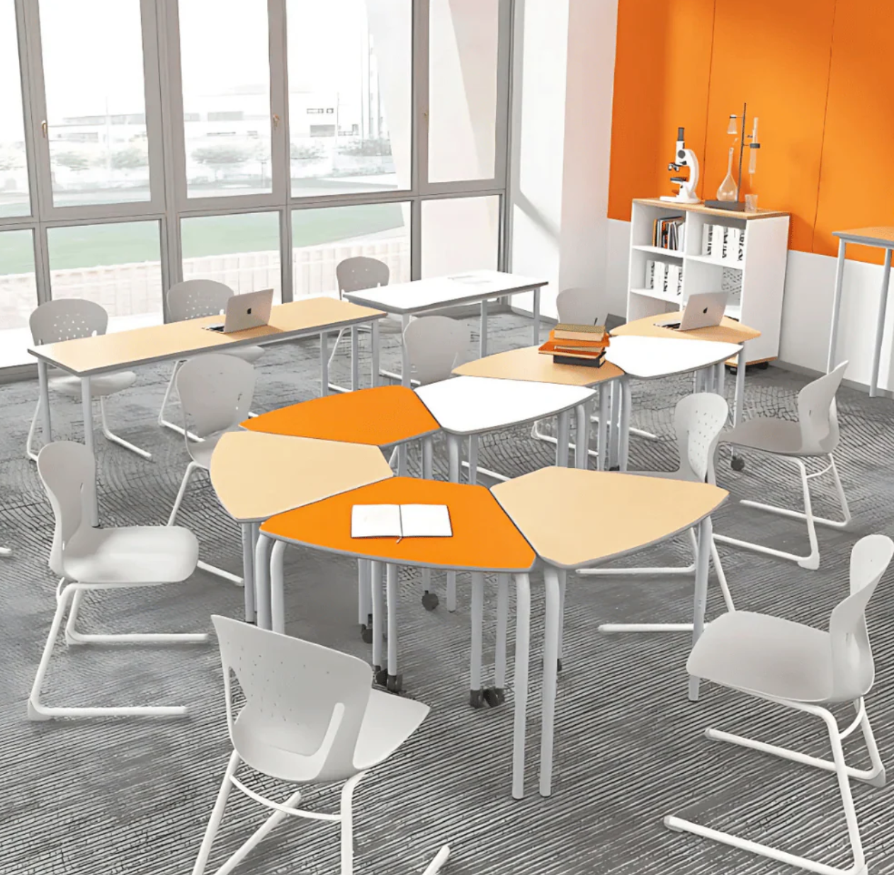 KSC036B UCUP 課室弓型腳椅|可堆疊塑膠學生椅 推薦