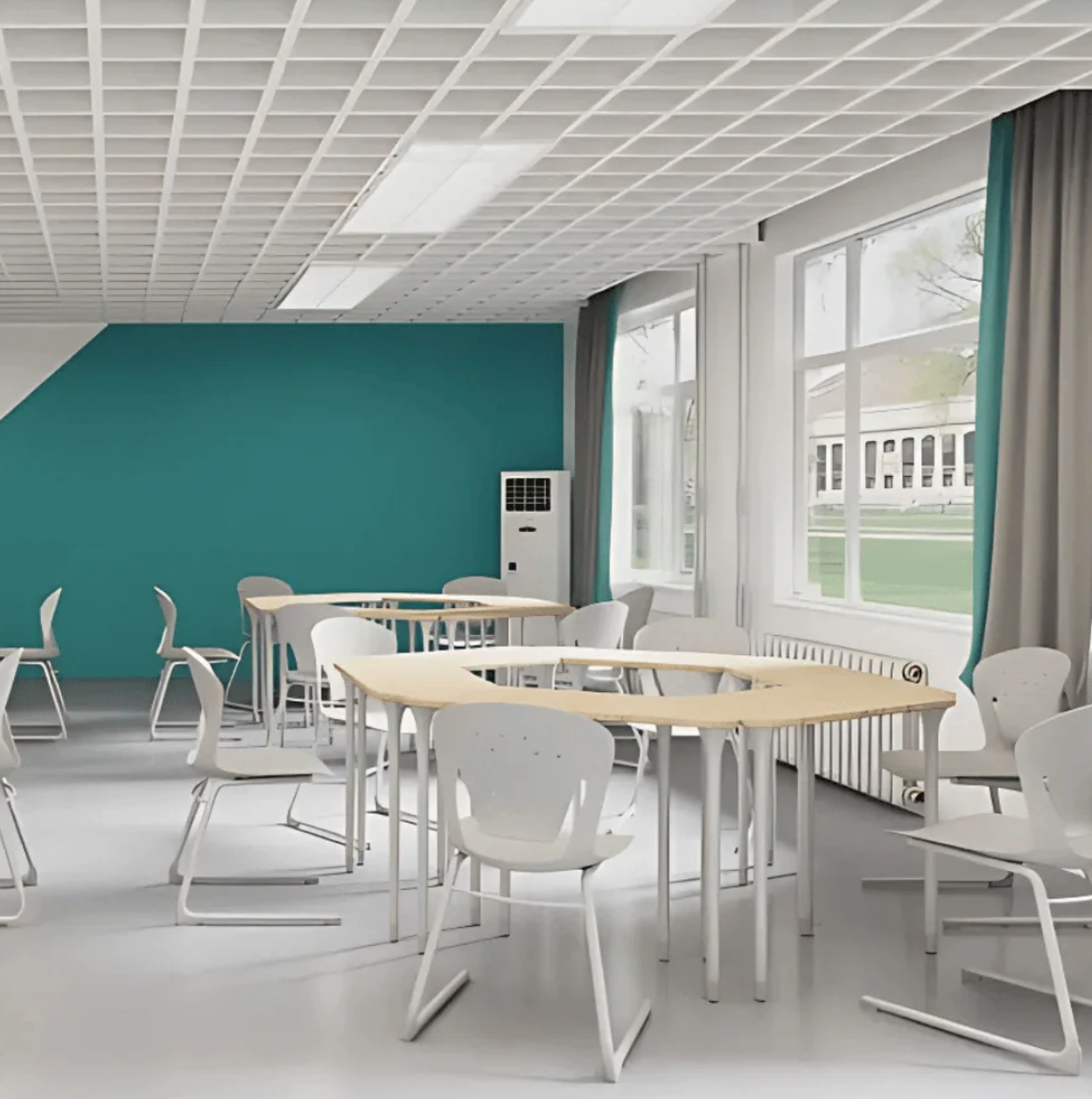 KSC036B UCUP 課室弓型腳椅|可堆疊塑膠學生椅 推薦