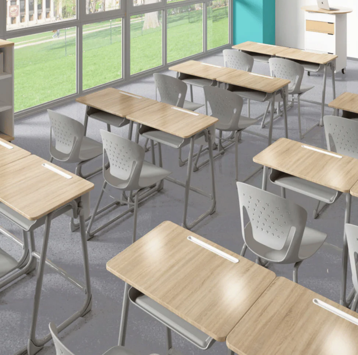 KSC036B UCUP 課室弓型腳椅|可堆疊塑膠學生椅 推薦