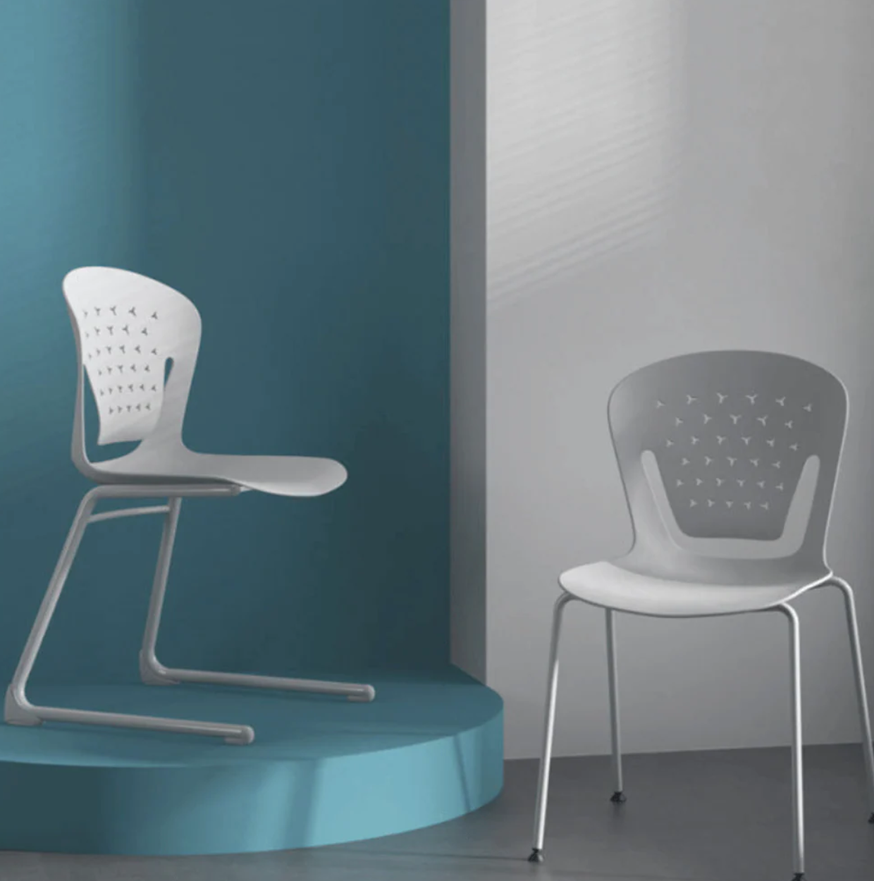 KSC036B UCUP 課室弓型腳椅|可堆疊塑膠學生椅 推薦