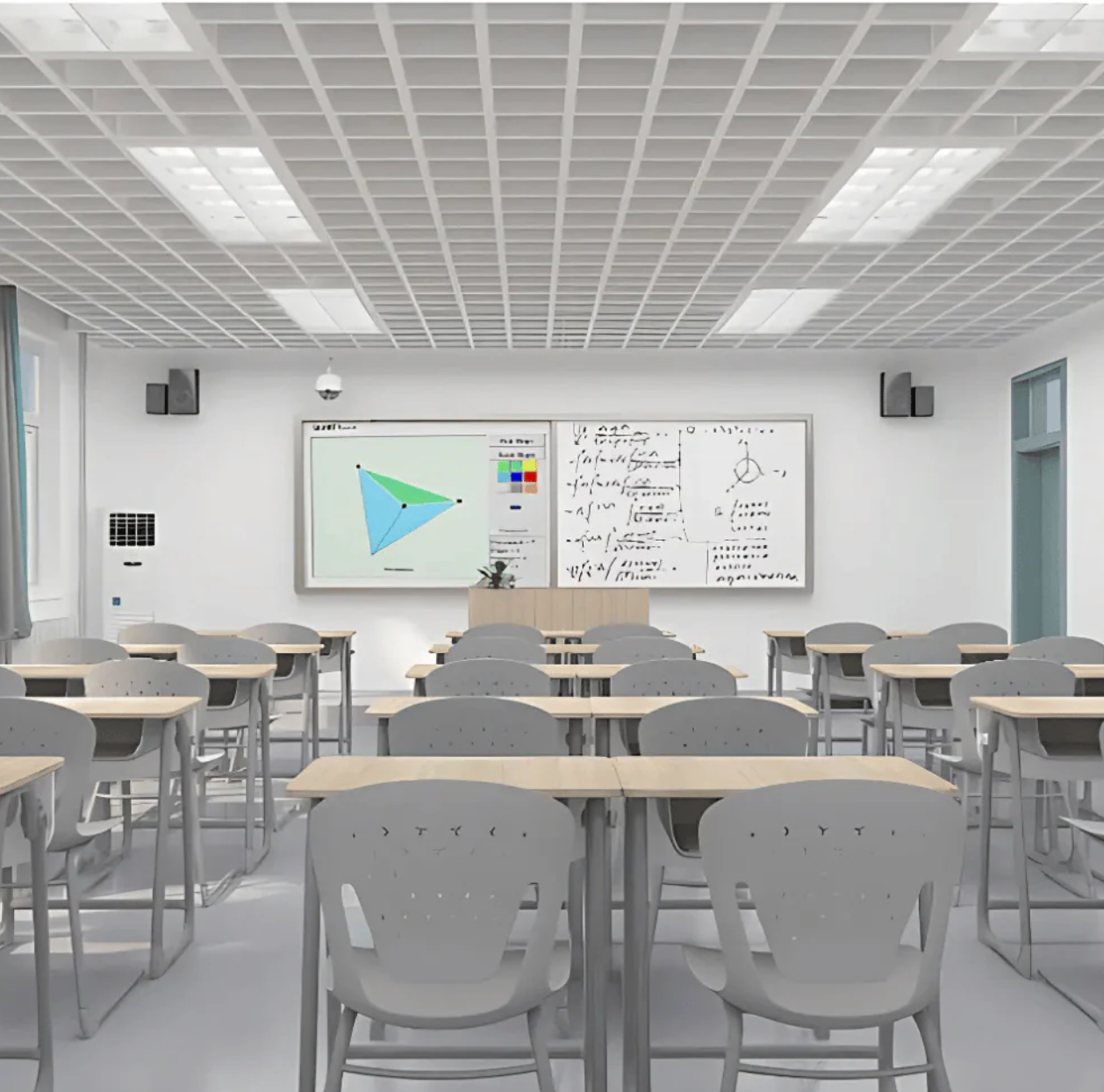 KSC036B UCUP 課室弓型腳椅|可堆疊塑膠學生椅 推薦