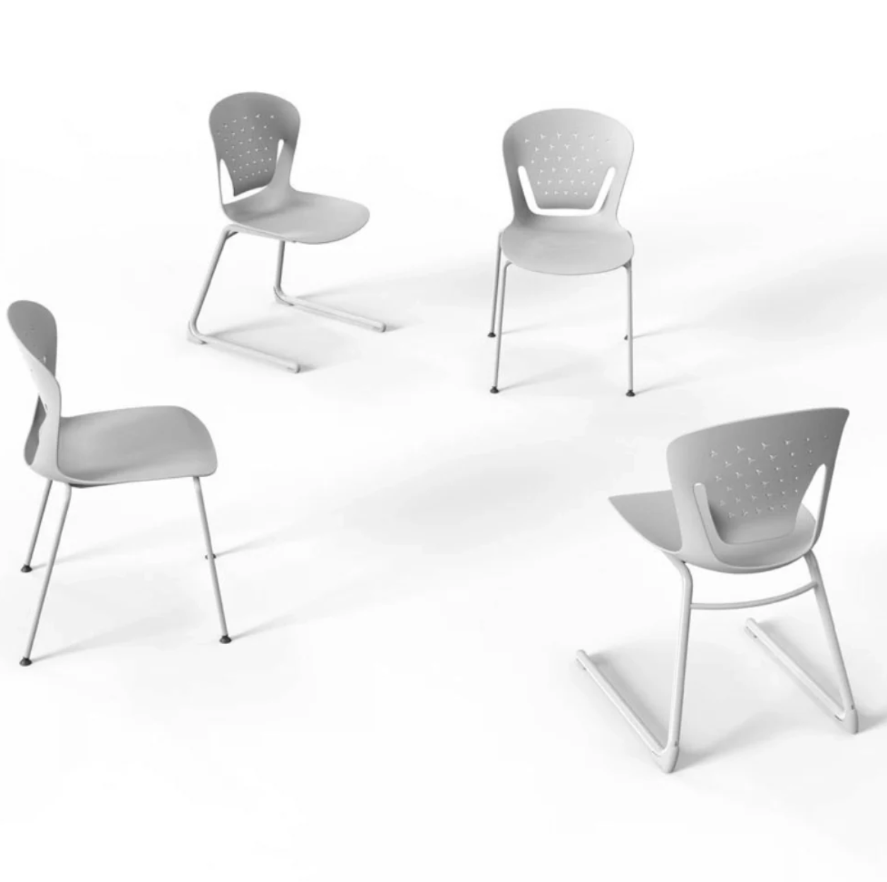 KSC036B UCUP 課室弓型腳椅|可堆疊塑膠學生椅 推薦