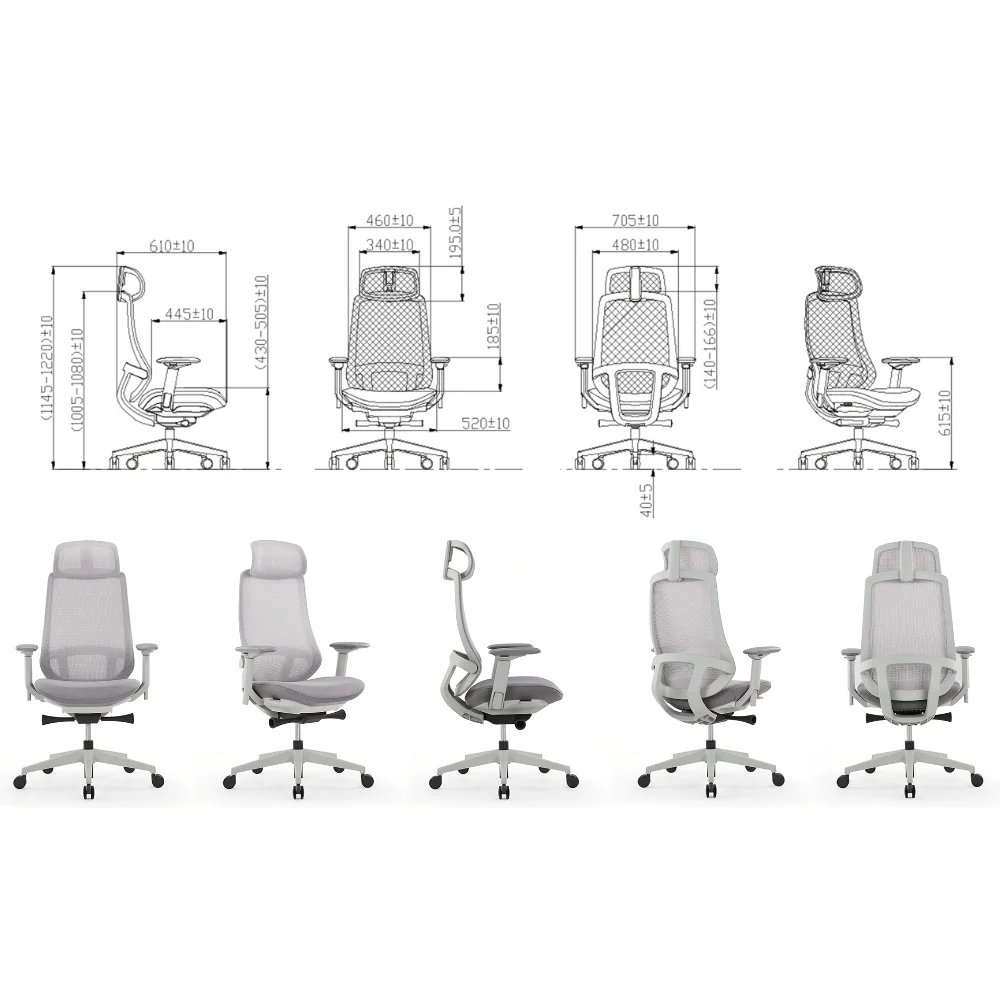 KH517 Italico High Back Ergonomic Computer Chair
