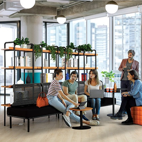 KH236 Striped Partition Bookshelf + Screen