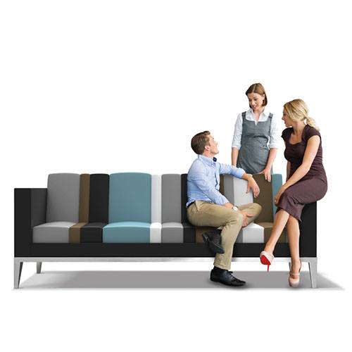 ST106 Divano Striped Multi-Color Sofa