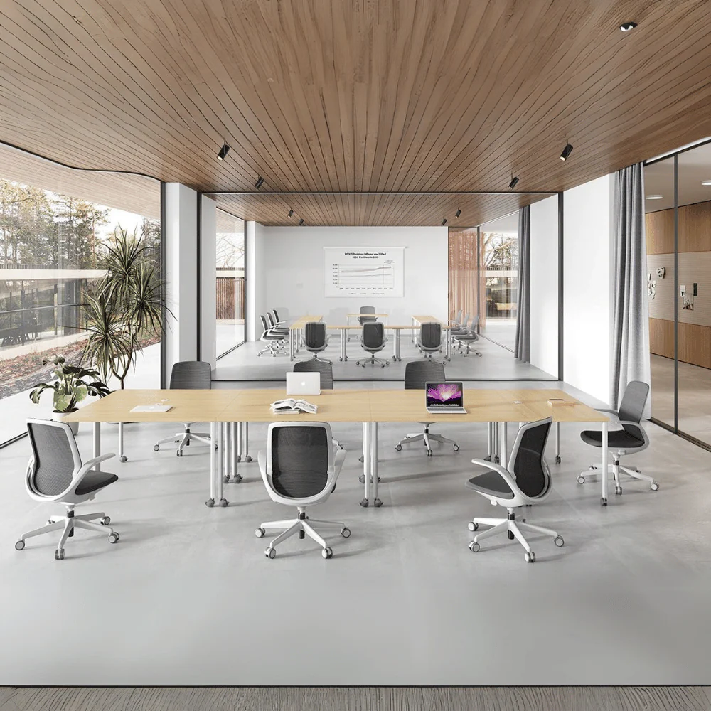 KH006L Curve Mid-Back Simple Office Chair