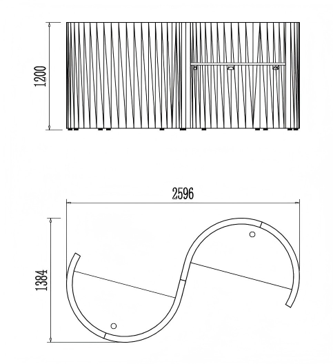 KH237 Lavoro S-shaped Office Partition Desk