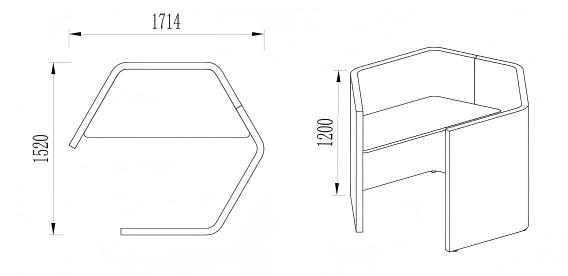 KH238 Parti Office Screen Workstation