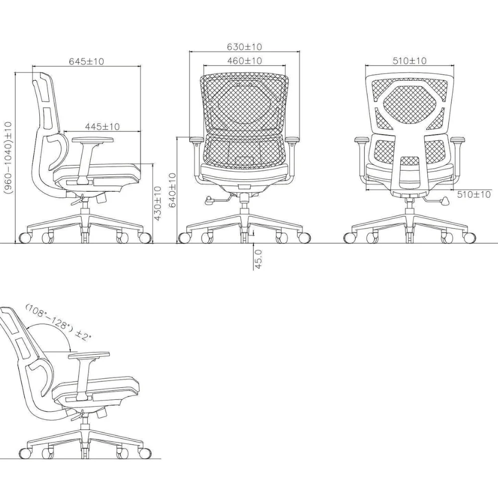 KH367L Quirino Mid-Back Ergonomic Office Chair