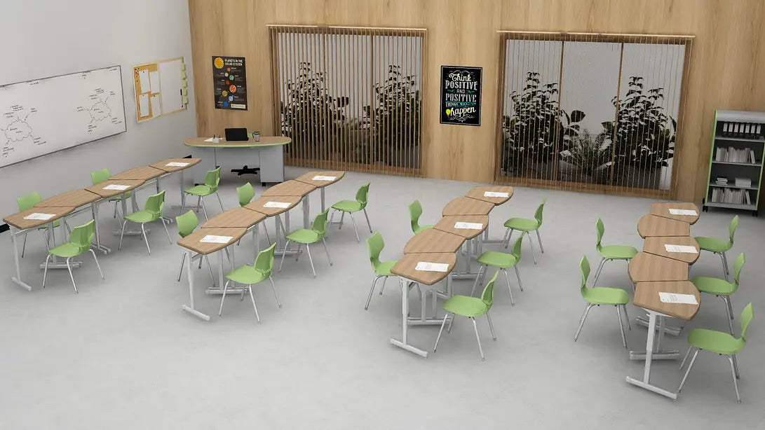 KS049 Arc Desk School Multimedia Classroom Desk