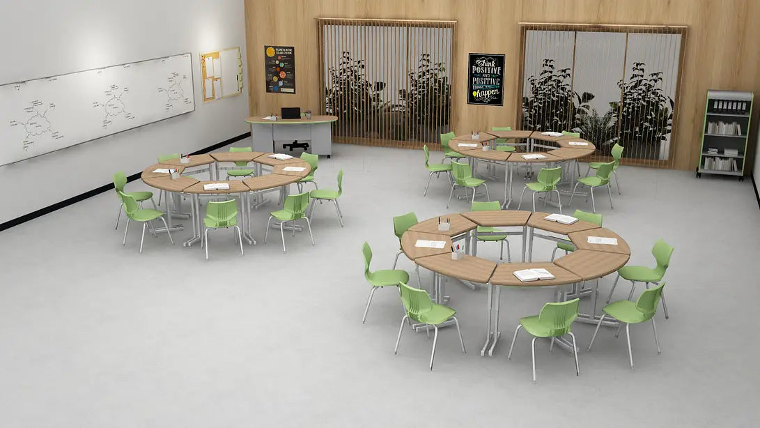 KS049 Arc Desk School Multimedia Classroom Desk