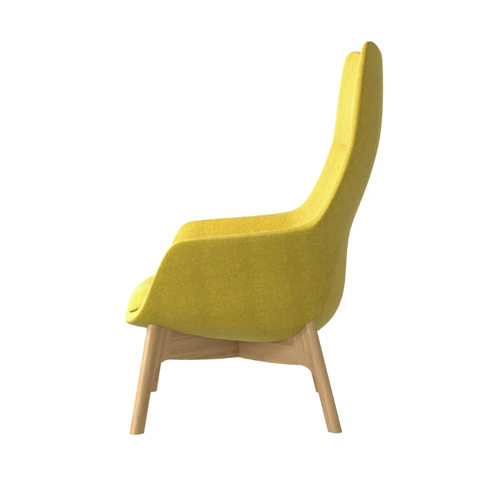 KST055 Futon High Back Fabric Lounge Armchair