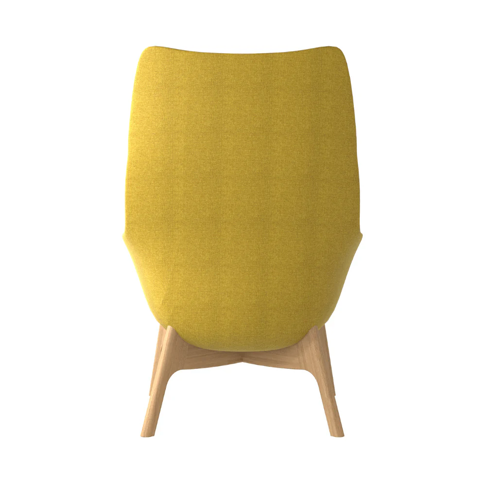 KST055 Futon High Back Fabric Lounge Armchair