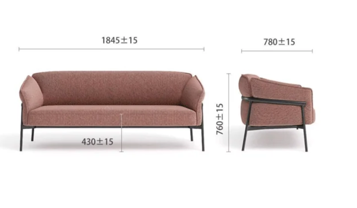 KST063 Lawson Office Fabric Single Sofa Chair