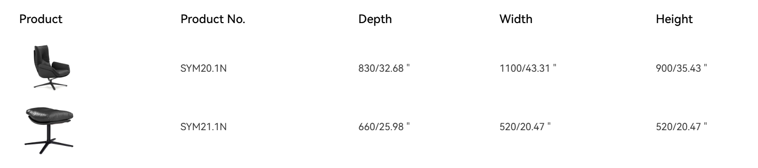 KSY142 Quieto 高級仿皮仰躺休閒椅連腳凳