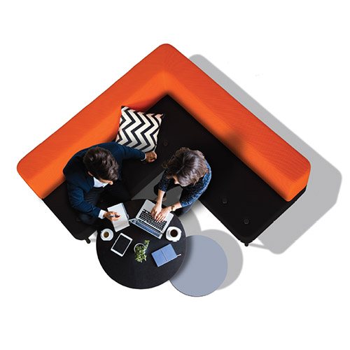 KH-DianZiLe L-shaped sofa workstation