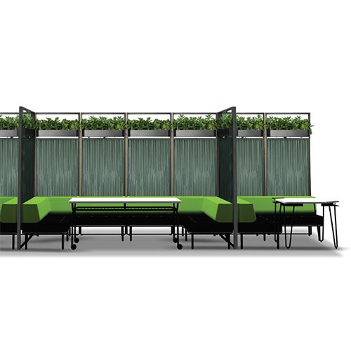 KH-DianZiLe L-shaped sofa workstation