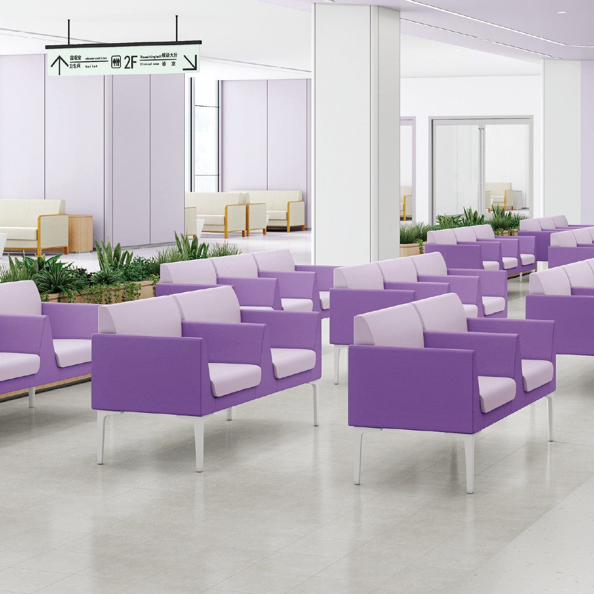 JC118002 醫院大堂座椅|Hospital Lobby Seating Hong Kong|KLT