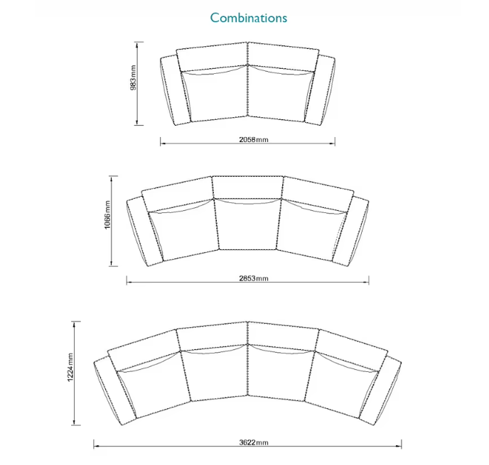 T130 Sala Lounge Modular Sofa Set