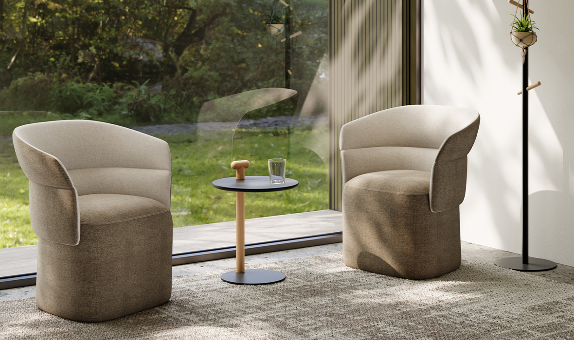 ST210SC Balden 辦公室雙色會客扶手椅