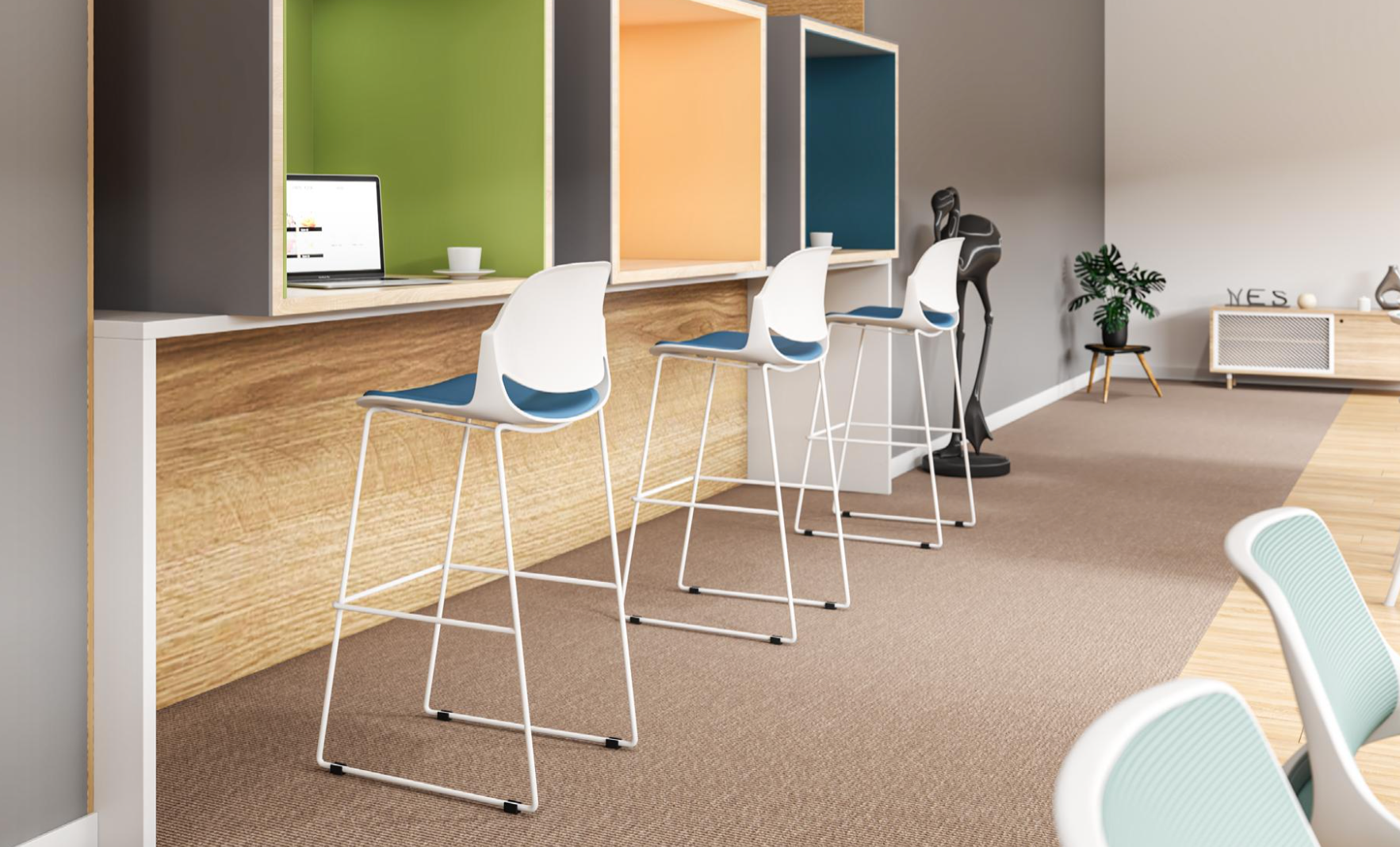 KH-833A Height-adjustable student chair (lifting design)