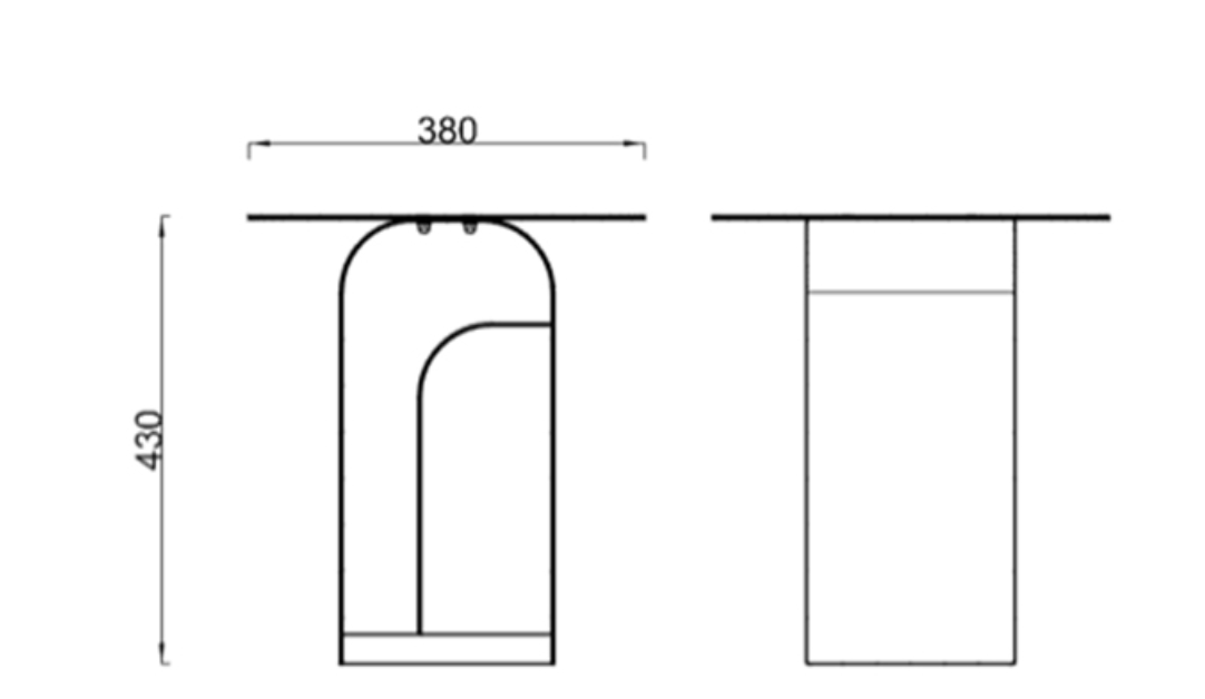 KCT-08 Udine Roma Side Table|Roma Side Table|Art Furniture Design
