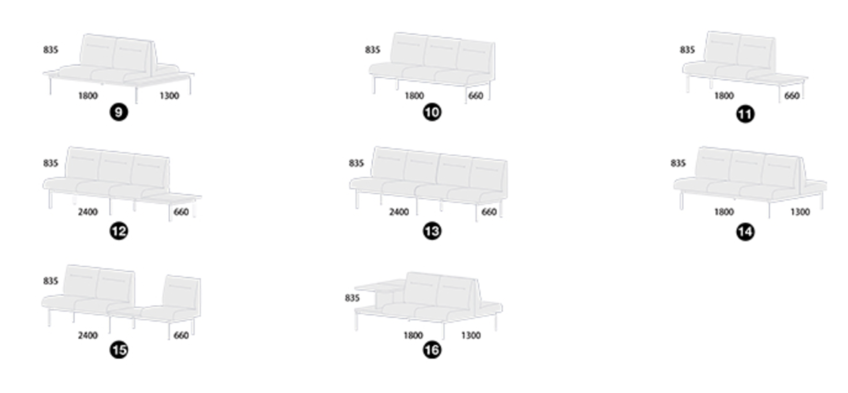 KH110-Puro Dedicated Reception Sofa