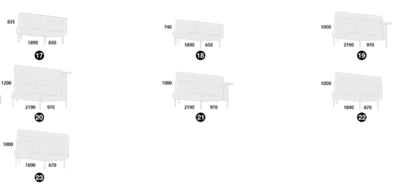 KH110-Puro Dedicated Reception Sofa