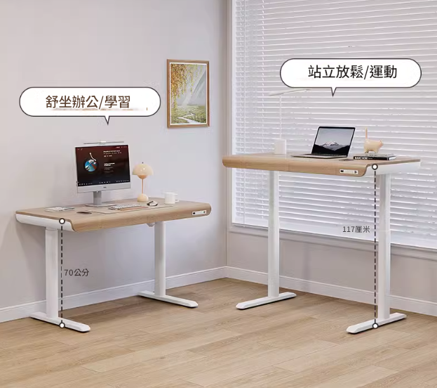 Adjustable Desk with Drawer