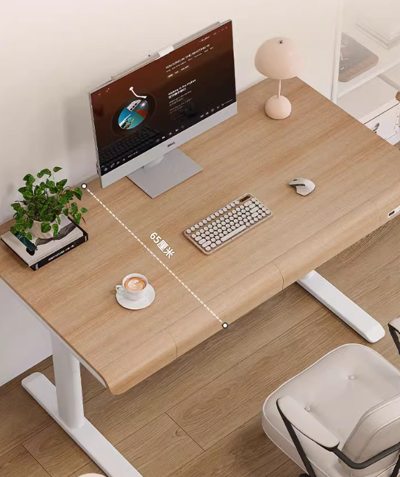 Adjustable Desk with Drawer