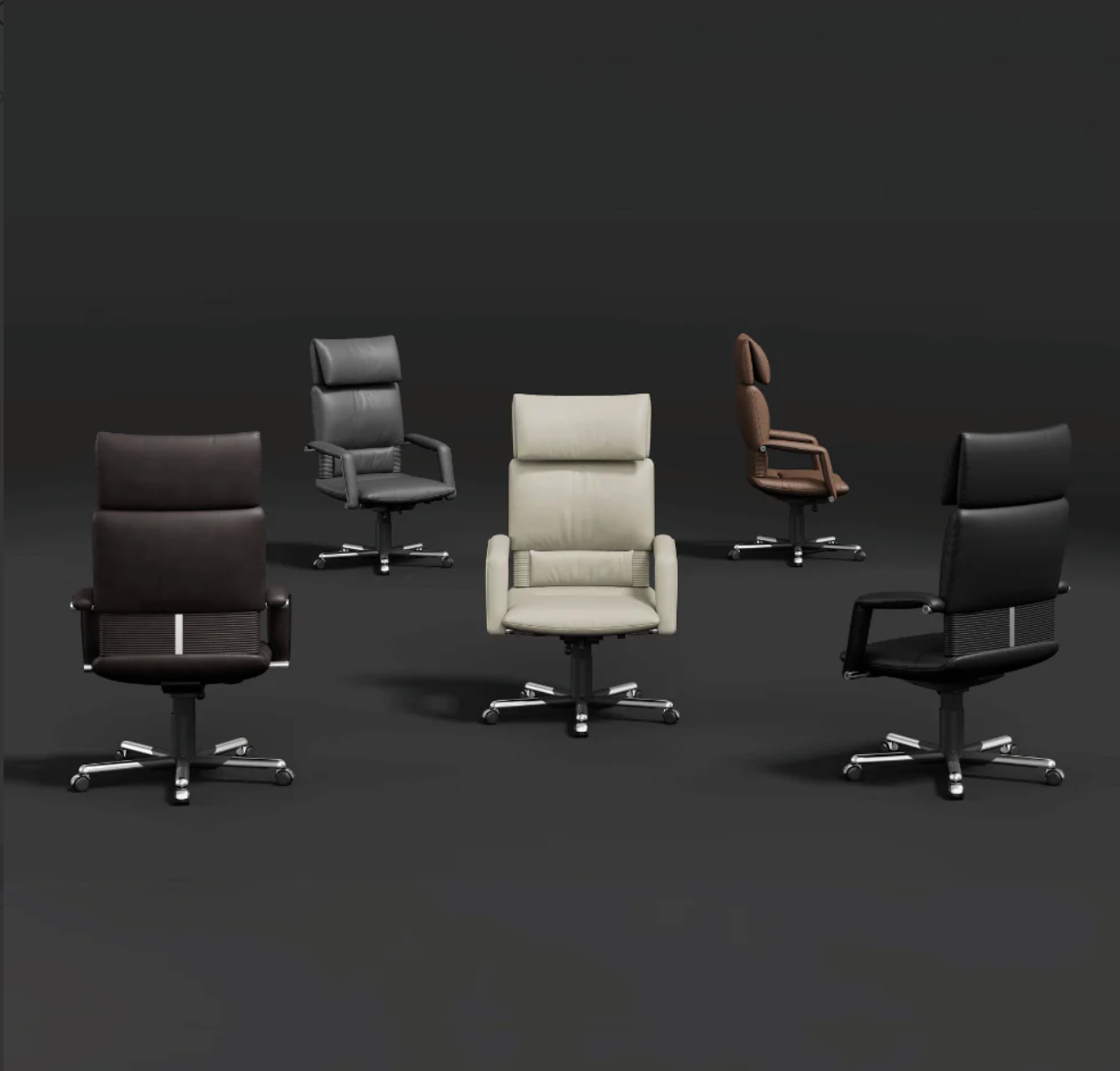 K622 Summ High Back Leather Executive Chair