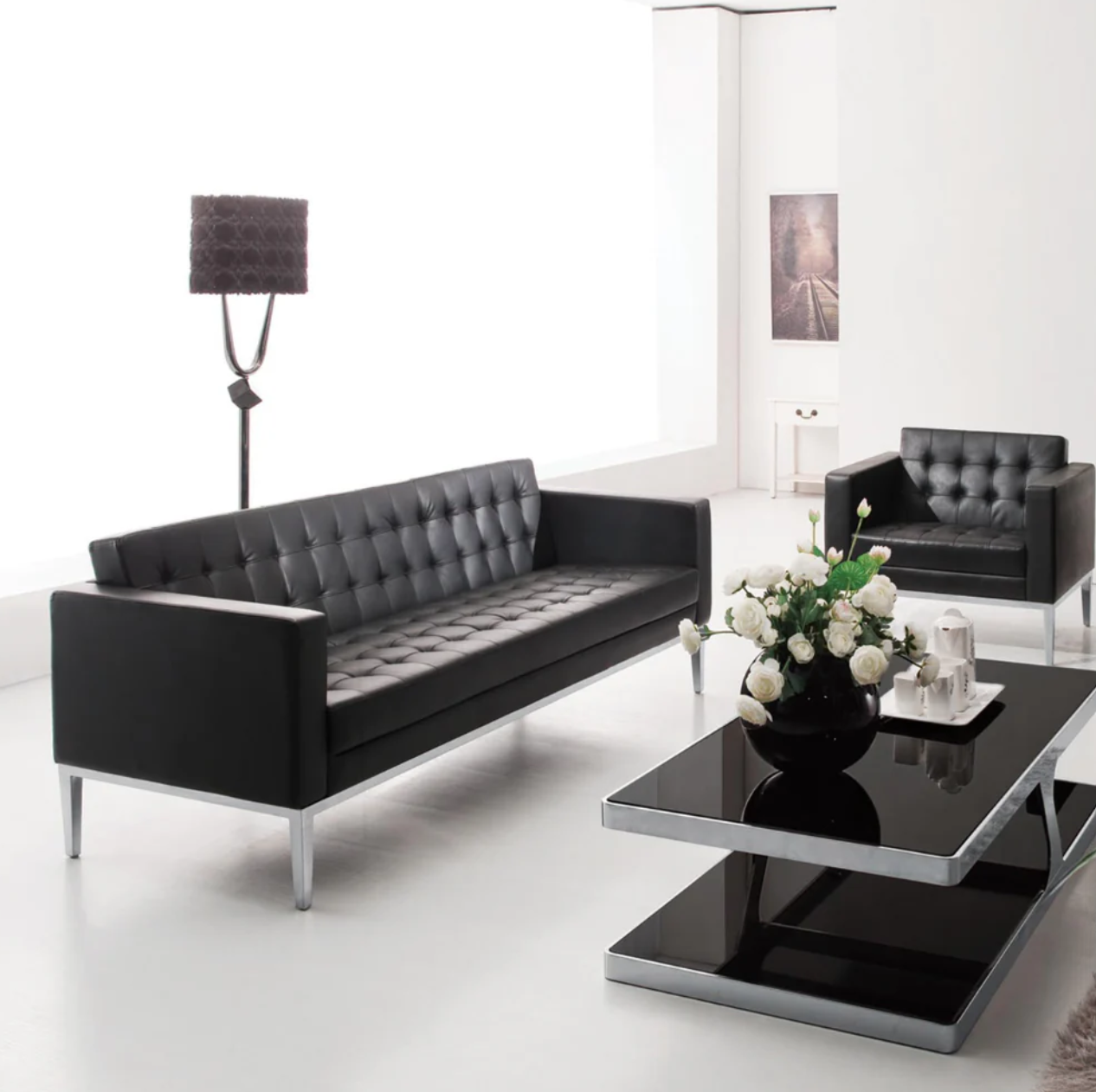 K-ST005 Carrara single-seat leather office combing