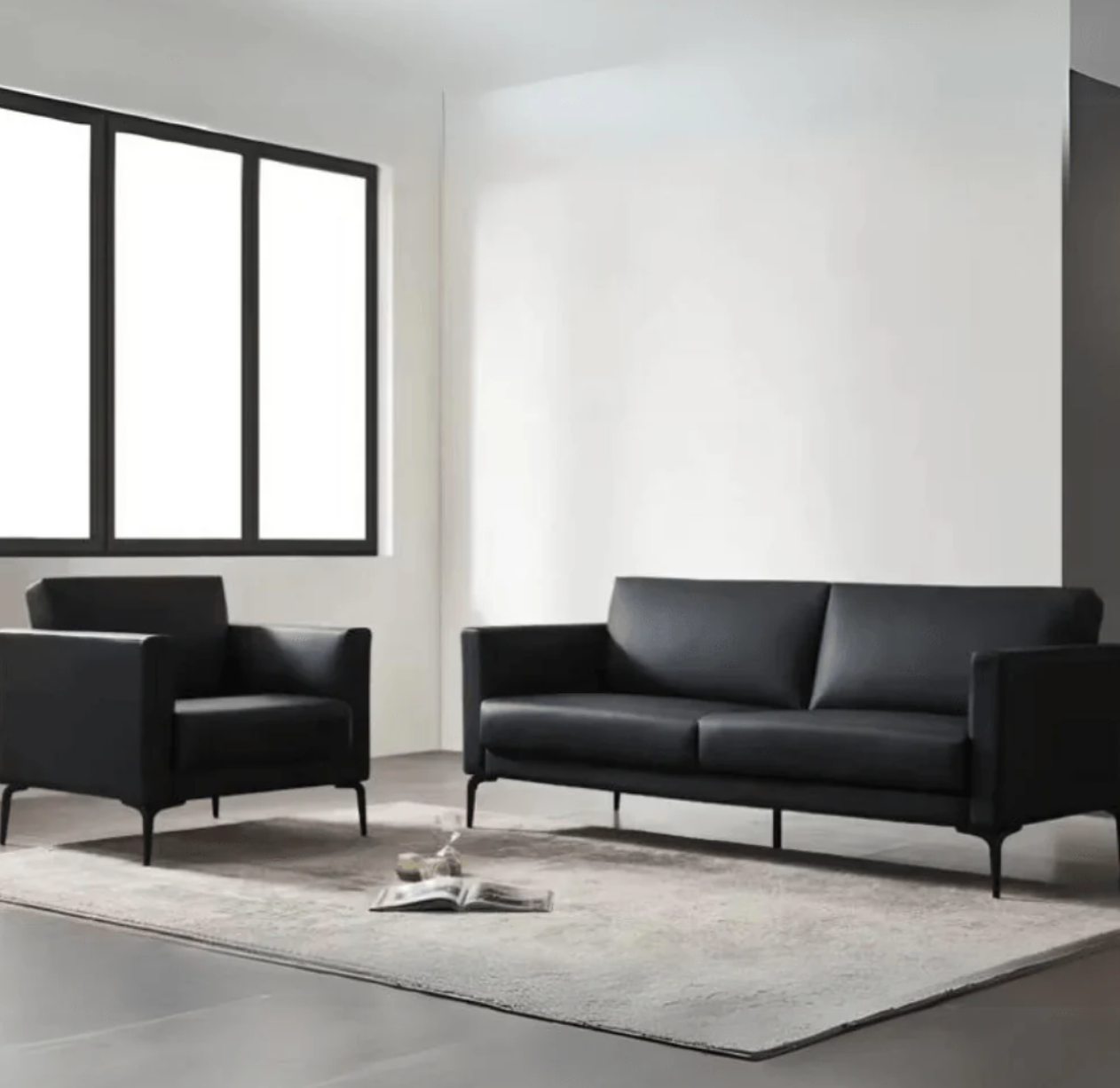 K-ST028 Assunta Single Leather Office Combing Chair