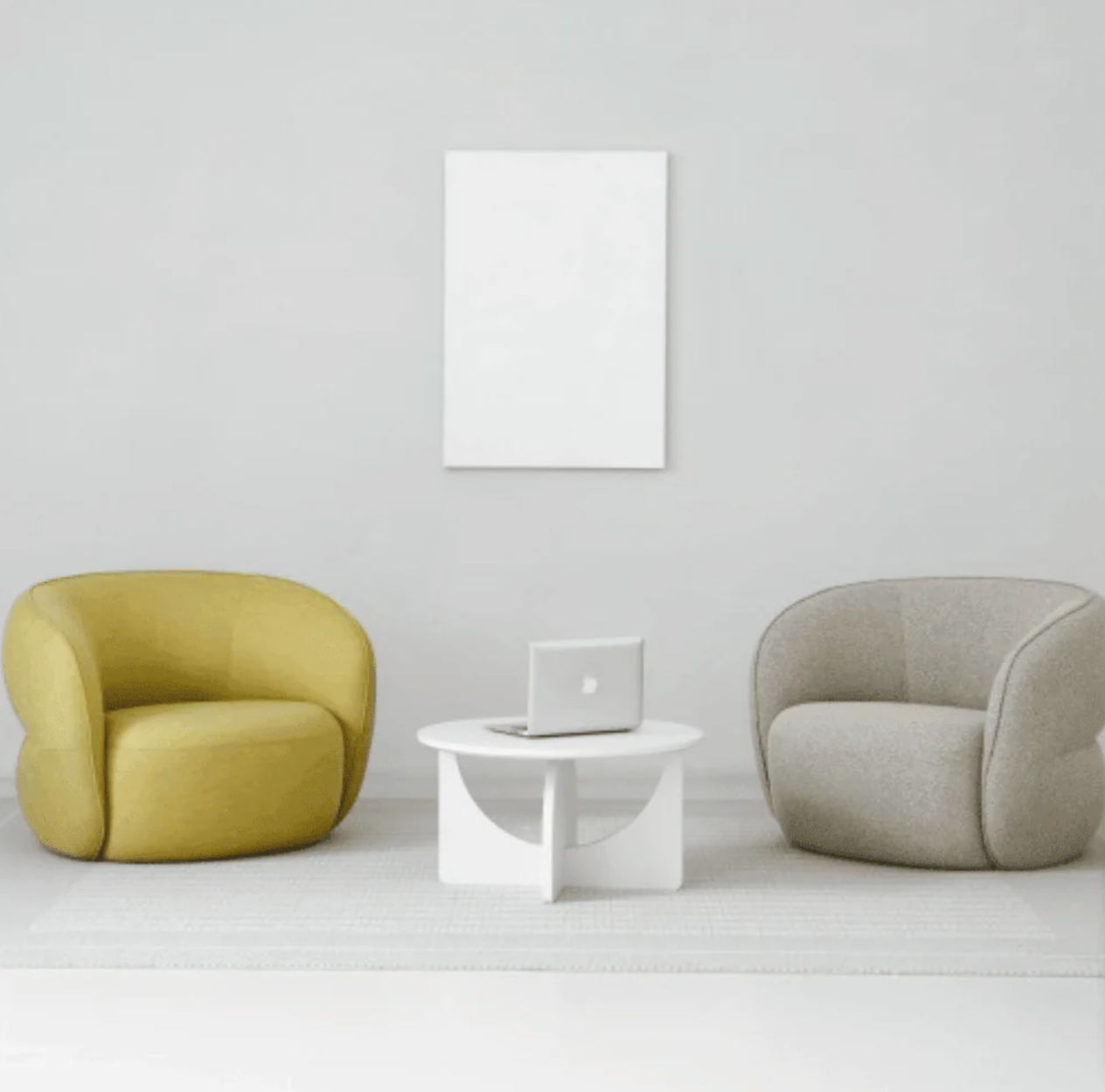 ST059 Pom Single Stylish Breathable Fabric Sofa