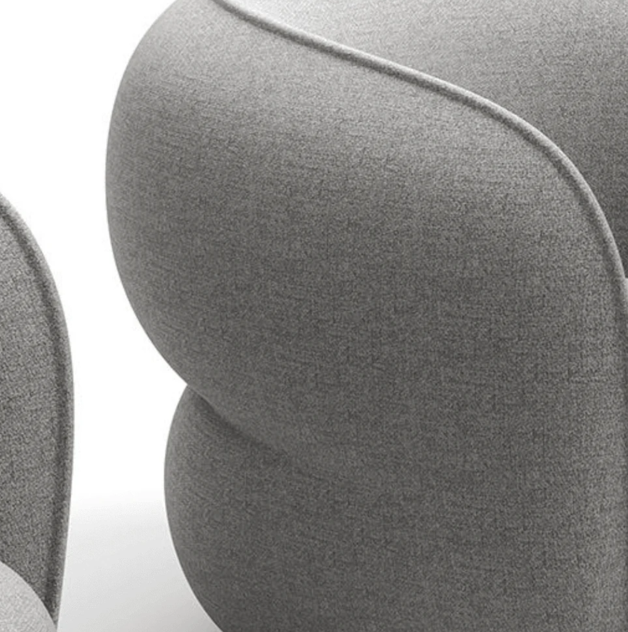 ST059 Pom Single Stylish Breathable Fabric Sofa