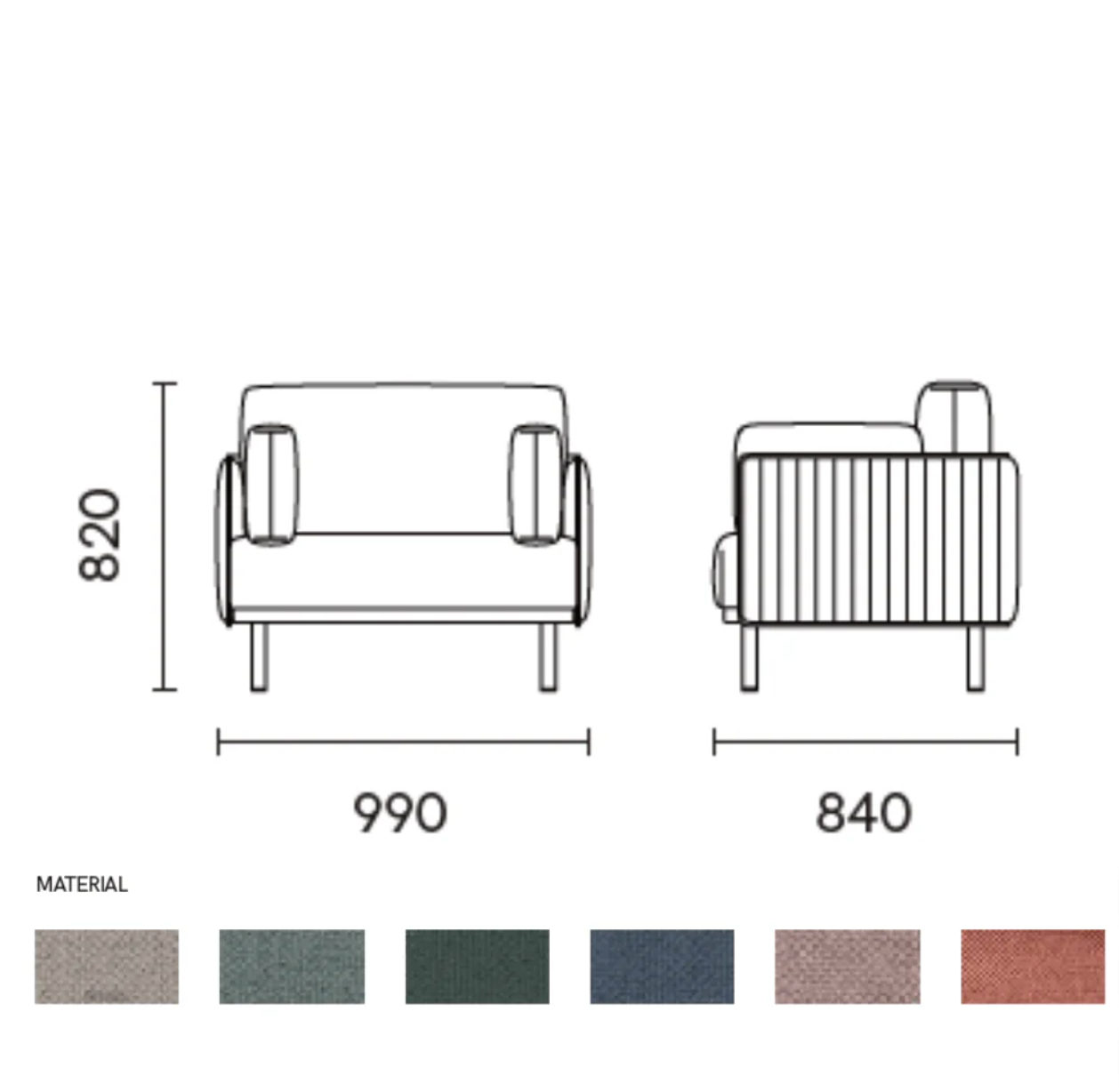K-ST030-isotta-Single simple fabric combing