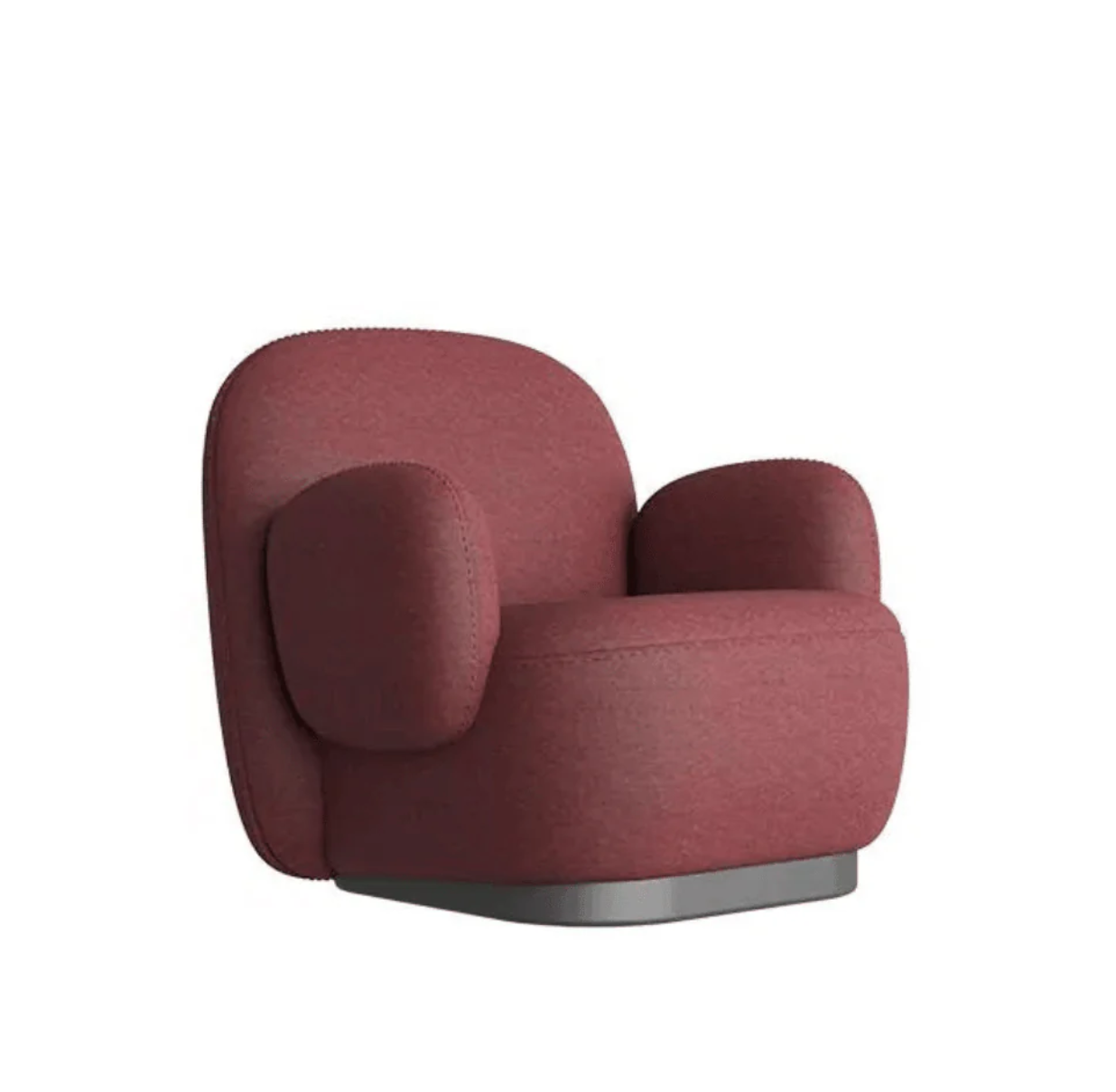 ST061 Dama 單人辦公室布藝梳化椅|弧形梳化椅