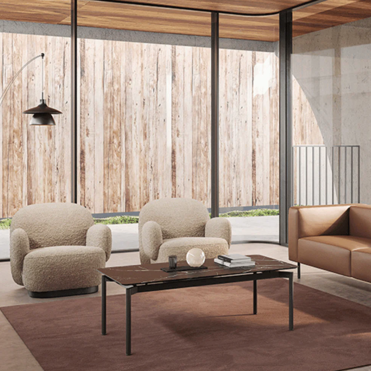 ST061 Dama 單人辦公室布藝梳化椅|弧形梳化椅