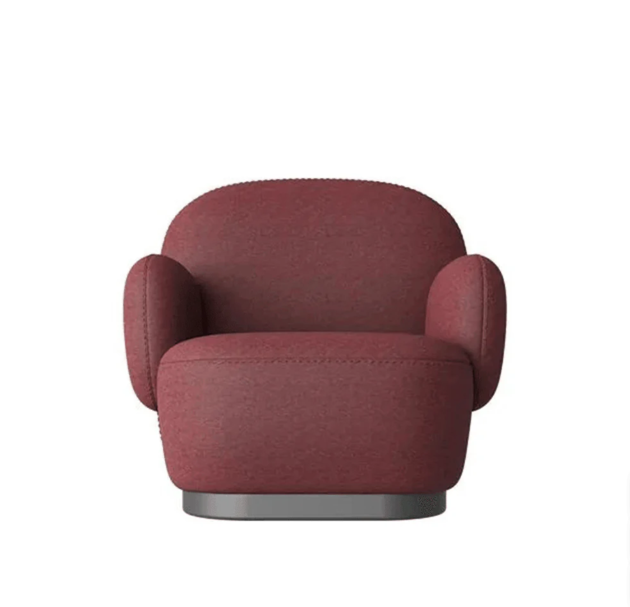 ST061 Dama 單人辦公室布藝梳化椅|弧形梳化椅