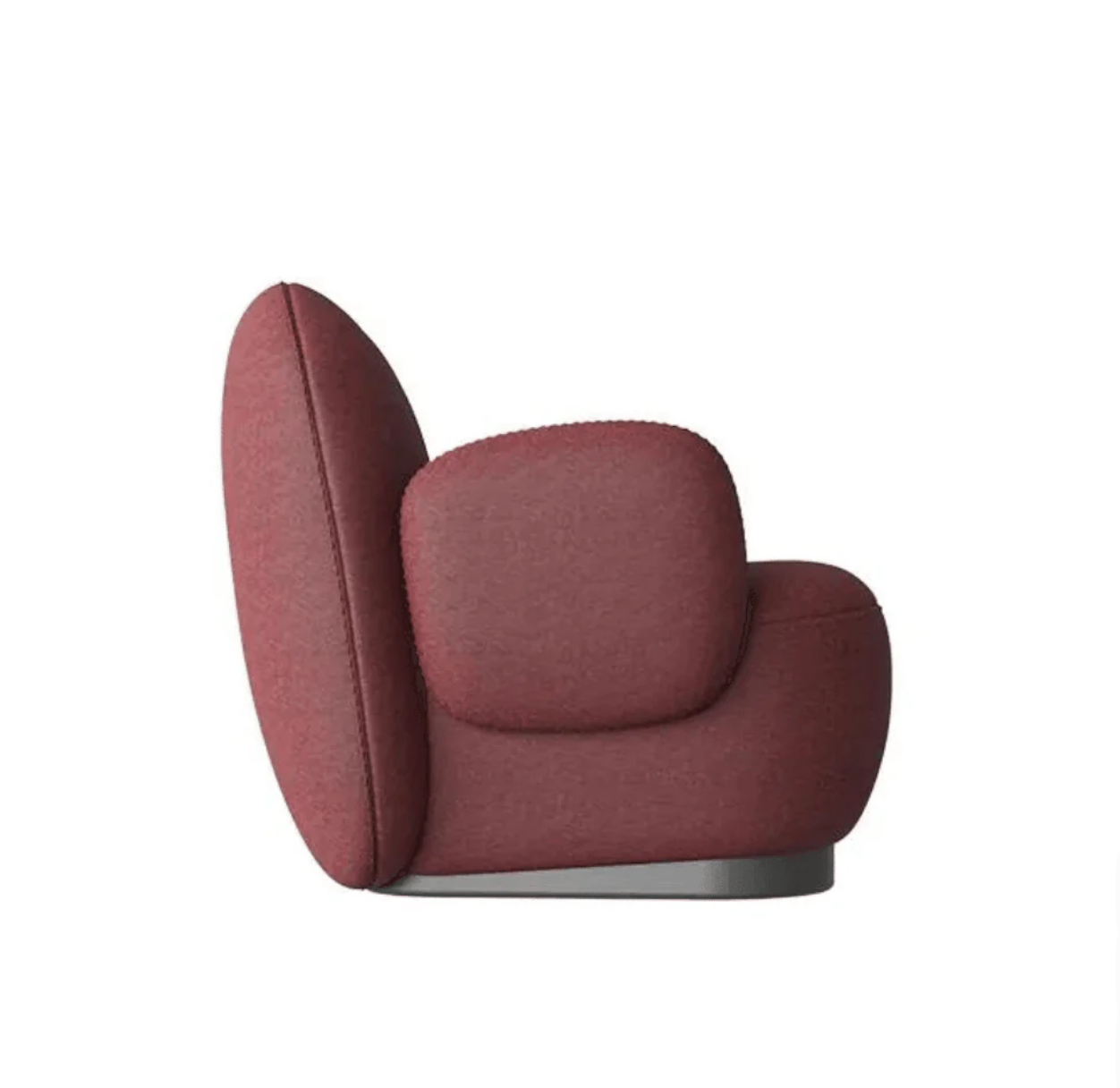 ST061 Dama 單人辦公室布藝梳化椅|弧形梳化椅