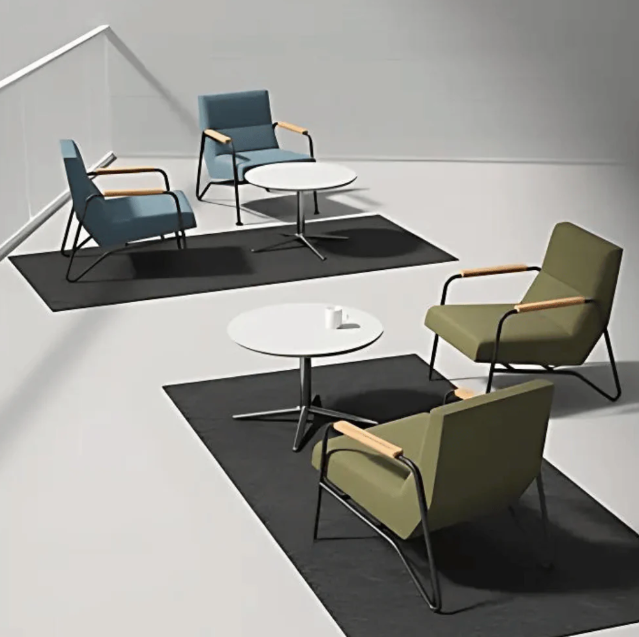 ST061 Line Single Office Fabric Sofa