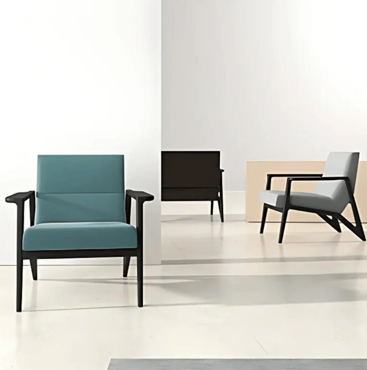ST061 Line Single Office Fabric Sofa