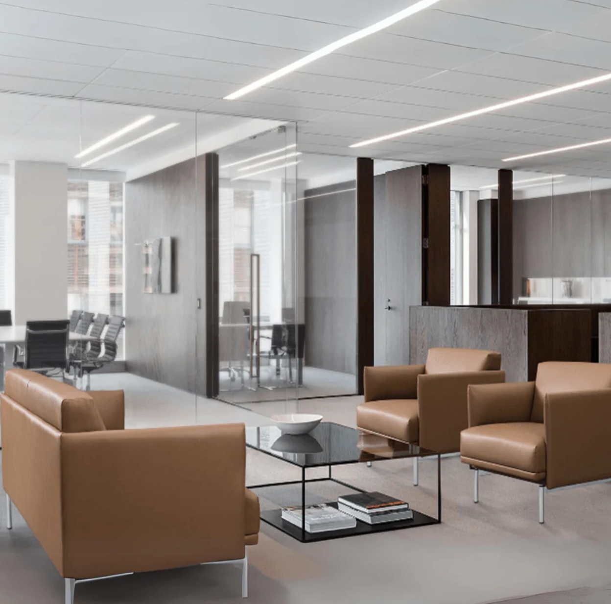 ST063 Etna 單人真皮辦公室梳化