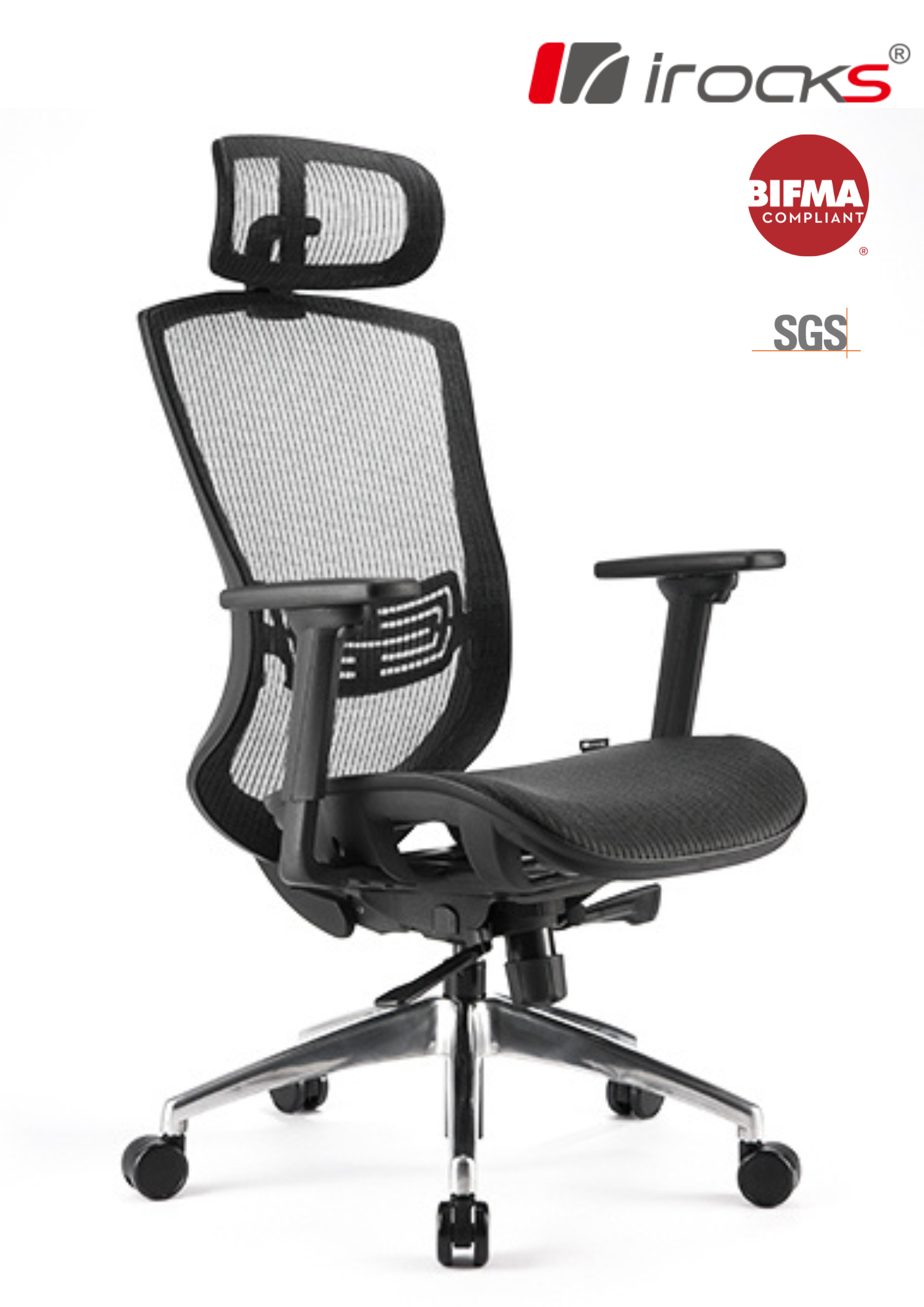 irocks T03 全網布人體工學辦公椅電腦椅